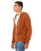 Bella + Canvas Unisex Sponge Fleece Full-Zip Hooded Sweatshirt autumn ModelQrt