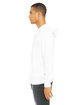 Bella + Canvas Unisex Poly-Cotton Fleece Full-Zip Hooded Sweatshirt WHITE ModelSide