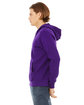 Bella + Canvas Unisex Poly-Cotton Fleece Full-Zip Hooded Sweatshirt TEAM PURPLE ModelSide