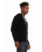 Bella + Canvas Unisex Sponge Fleece Full-Zip Hooded Sweatshirt dtg black ModelSide