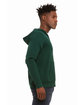 Bella + Canvas Unisex Poly-Cotton Fleece Full-Zip Hooded Sweatshirt FOREST ModelSide