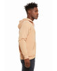 Bella + Canvas Unisex Poly-Cotton Fleece Full-Zip Hooded Sweatshirt HTHR SAND DUNE ModelSide