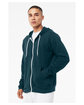Bella + Canvas Unisex Poly-Cotton Fleece Full-Zip Hooded Sweatshirt ATLANTIC ModelSide