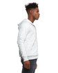Bella + Canvas Unisex Poly-Cotton Fleece Full-Zip Hooded Sweatshirt ASH ModelSide