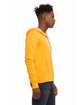 Bella + Canvas Unisex Poly-Cotton Fleece Full-Zip Hooded Sweatshirt GOLD ModelSide