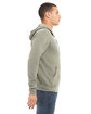 Bella + Canvas Unisex Poly-Cotton Fleece Full-Zip Hooded Sweatshirt HEATHER STONE ModelSide