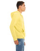 Bella + Canvas Unisex Poly-Cotton Fleece Full-Zip Hooded Sweatshirt YELLOW ModelSide
