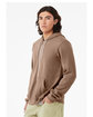Bella + Canvas Unisex Sponge Fleece Full-Zip Hooded Sweatshirt vintage brown ModelSide