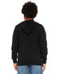 Bella + Canvas Youth Sponge Fleece Full-Zip Hooded Sweatshirt black ModelBack