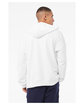 Bella + Canvas Unisex Sponge Fleece DTM Full-Zip Hooded Sweatshirt WHITE ModelBack