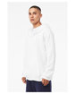 Bella + Canvas Unisex Sponge Fleece DTM Full-Zip Hooded Sweatshirt WHITE ModelSide