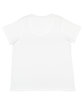 LAT Ladies' Curvy Fine Jersey T-Shirt blended white ModelBack