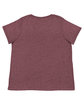 LAT Ladies' Curvy Fine Jersey T-Shirt sangria blackout ModelBack
