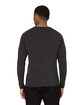 Threadfast Apparel Unisex Impact Long-Sleeve T-Shirt BLACK HEATHER ModelBack