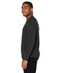 Threadfast Apparel Unisex Impact Long-Sleeve T-Shirt BLACK HEATHER ModelSide