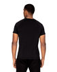 Threadfast Apparel Unisex Impact Raglan T-Shirt BLACK ModelBack