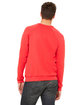 Bella + Canvas Unisex Sponge Fleece Crewneck Sweatshirt red ModelBack