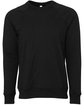 Bella + Canvas Unisex Sponge Fleece Crewneck Sweatshirt black heather FlatFront