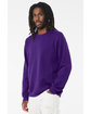 Bella + Canvas Unisex Sponge Fleece Crewneck Sweatshirt team purple ModelSide