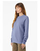 Bella + Canvas Unisex Sponge Fleece Crewneck Sweatshirt lavender blue ModelSide