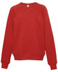 Bella + Canvas Youth Sponge Fleece Raglan Sweatshirt red FlatFront