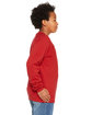 Bella + Canvas Youth Sponge Fleece Raglan Sweatshirt red ModelSide