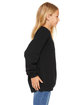 Bella + Canvas Youth Sponge Fleece Raglan Sweatshirt black ModelSide