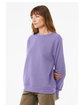 Bella + Canvas Unisex Classic Crewneck Sweatshirt dark lavender ModelSide