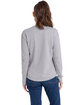 Next Level Apparel Ladies' Relaxed Long Sleeve T-Shirt heather gray ModelBack