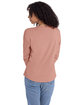 Next Level Apparel Ladies' Relaxed Long Sleeve T-Shirt desert pink ModelBack