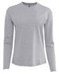 Next Level Apparel Ladies' Relaxed Long Sleeve T-Shirt heather gray OFFront