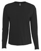 Next Level Apparel Ladies' Relaxed Long Sleeve T-Shirt black OFFront