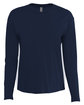Next Level Apparel Ladies' Relaxed Long Sleeve T-Shirt midnight navy OFFront