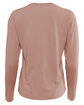 Next Level Apparel Ladies' Relaxed Long Sleeve T-Shirt desert pink OFBack