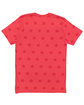 Code Five Mens' Five Star T-Shirt RED STAR ModelBack