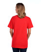 Fruit of the Loom Adult HD Cotton™ T-Shirt fiery red hthr ModelBack