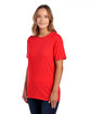 Fruit of the Loom Adult HD Cotton™ T-Shirt fiery red hthr ModelSide