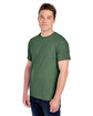 Fruit of the Loom Adult HD Cotton T-Shirt military grn hth ModelSide