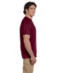 Fruit of the Loom Adult HD Cotton™ T-Shirt maroon ModelSide