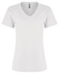 Next Level Apparel Ladies' Relaxed V-Neck T-Shirt white OFFront