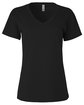 Next Level Apparel Ladies' Relaxed V-Neck T-Shirt  OFFront