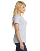 Next Level Apparel Ladies' Relaxed V-Neck T-Shirt heather gray ModelSide