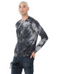 Bella + Canvas FWD Fashion Unisex Tie-Dye Pullover Sweatshirt wht/ gry/ black ModelQrt