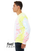 Bella + Canvas FWD Fashion Unisex Tie-Dye Pullover Sweatshirt  ModelSide