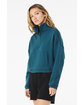 Bella + Canvas Ladies' Sponge Fleece Half-Zip Pullover Sweatshirt atlantic ModelBack