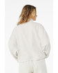 Bella + Canvas Ladies' Sponge Fleece Half-Zip Pullover Sweatshirt vintage white ModelSide