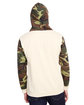 Code Five Men's Fashion Camo Hooded Sweatshirt NTRL/ GRN WD/ OR ModelBack