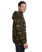 Code Five Unisex Camo Pullover Hoodie GREEN WOODLAND ModelSide