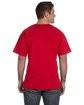 Fruit of the Loom Adult HD Cotton V-Neck T-Shirt true red ModelBack