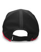 Pacific Headwear Lite Series Active Cap black/ red ModelBack